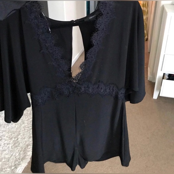 Black Lace Romper - Picture 4 of 5